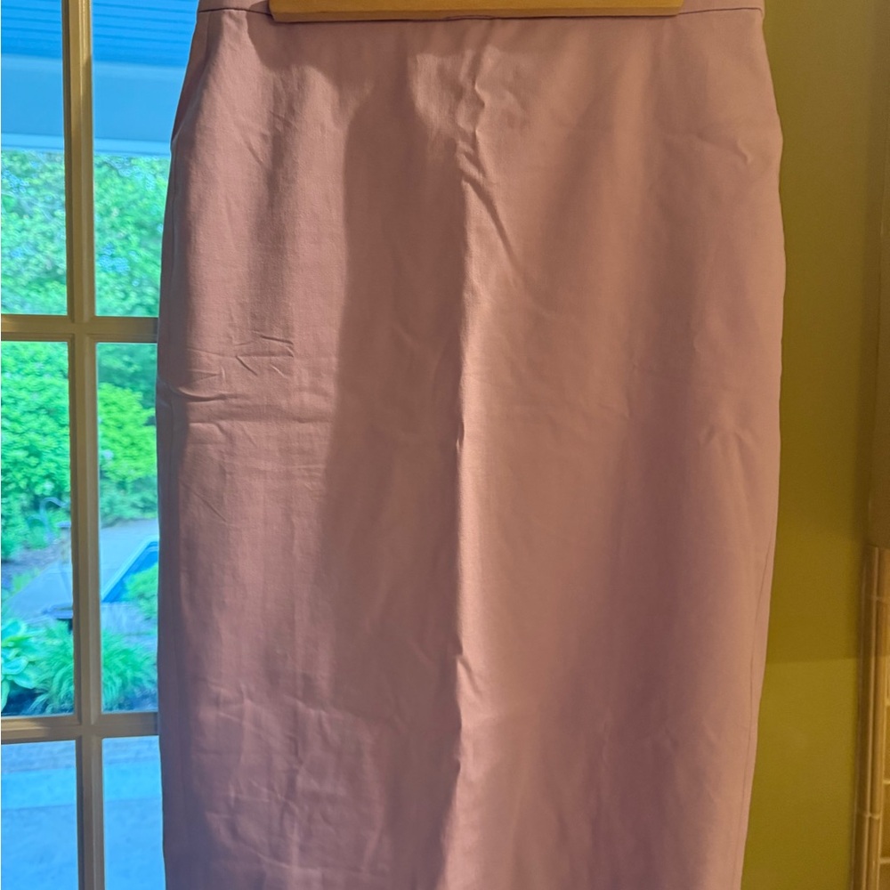 J. Crew Purple Midi Pencil Skirt for Work